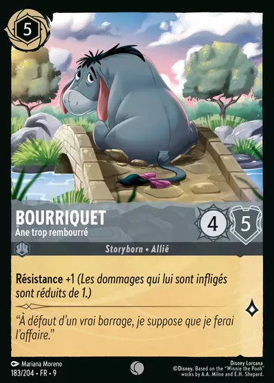 Carte Lorcana - Disney Bourriquet, Âne trop rembourré 183/204 Chapitre 09 Fabuleux FAB Neuf FR LorenZone