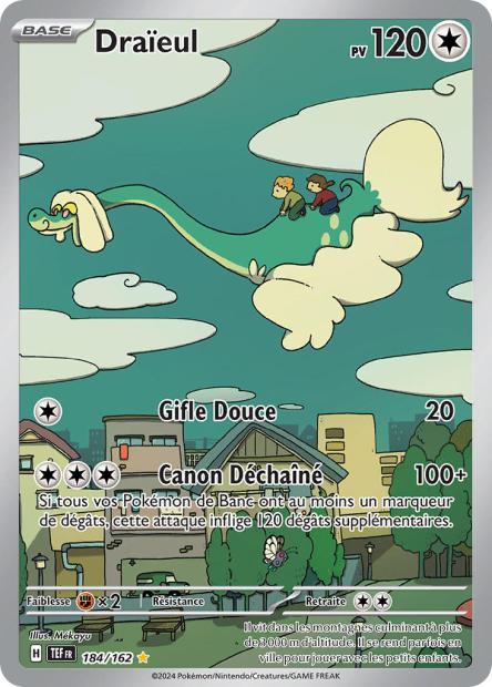 Carte Pokémon Draïeul 184/162 TEF Forces Temporelles EV05 Neuf FR LorenZone