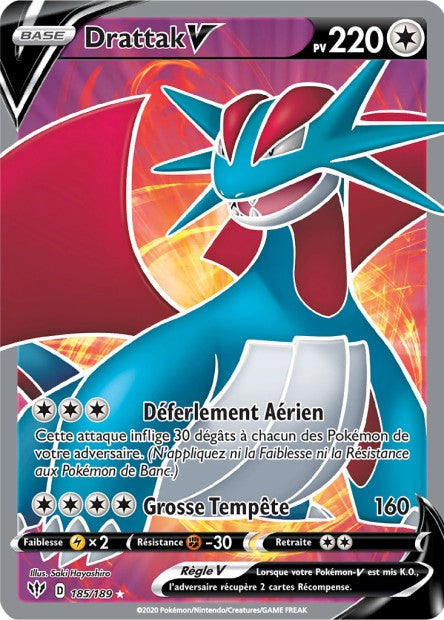 Carte Pokémon Drattak 185/189 SWSH3 Ténèbres Embrasées EB03 Neuf FR LorenZone