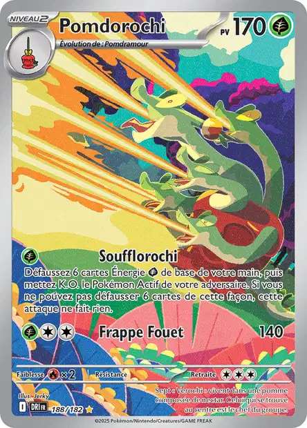 Carte Pokémon Pomdorochi 188/182 DRI Rivalités Destinées EV10 Neuf FR LorenZone