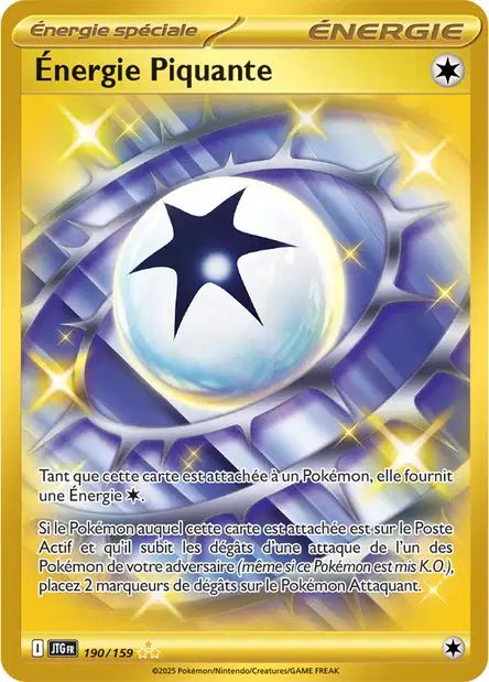 Carte Pokémon Énergie Piquante 190/159 JTG Aventures Ensemble EV09 Neuf FR LorenZone