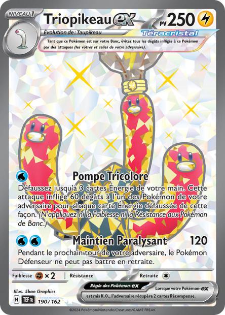 Carte Pokémon Triopikeau EX 190/162 TEF Forces Temporelles EV05 Neuf FR LorenZone