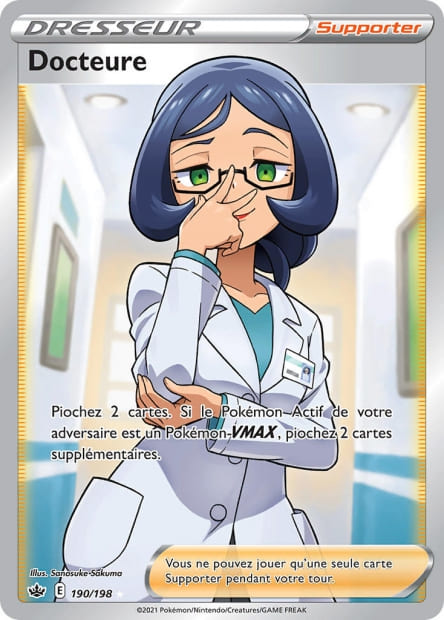 Carte Pokémon Docteure 190/198 CRE EB06 LorenZone