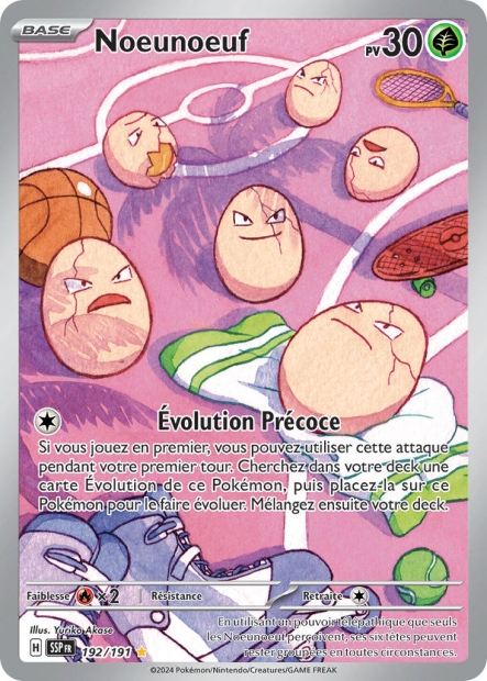 Carte Pokémon Noeunoeuf 192/191 SSP Étincelles Déferlantes EV08 Neuf FR LorenZone