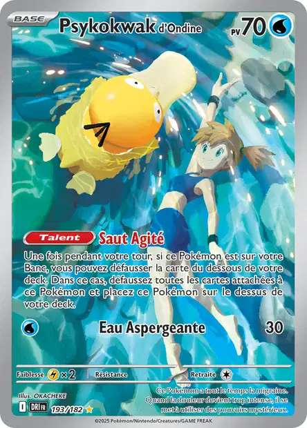 Carte Pokémon Psykokwak d'Ondine 193/182 DRI Rivalités Destinées EV10 Neuf FR LorenZone