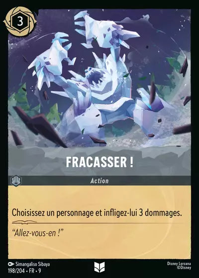 Carte Lorcana - Disney Fracasser ! 198/204 Chapitre 09 Fabuleux FAB Neuf FR LorenZone