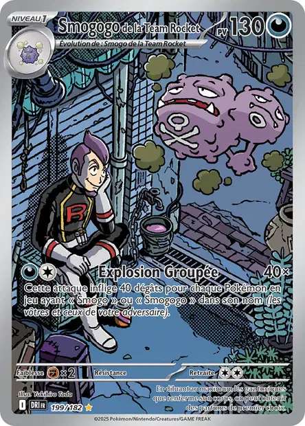 Carte Pokémon Smogogo de la Team Rocket 199/182 DRI Rivalités Destinées EV10 Neuf FR LorenZone