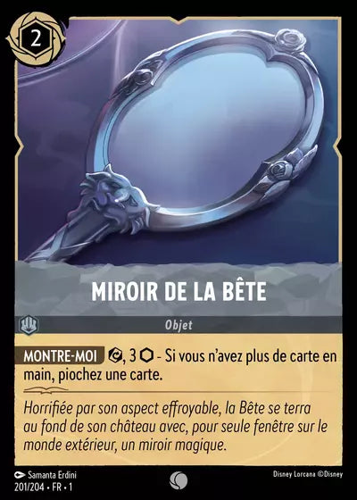 Carte Lorcana - Disney Miroir de la Bête 201/204 Chapitre 01 Premier Chapitre FC Neuf FR LorenZone