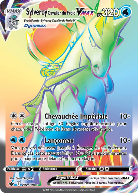 Carte Pokémon Sylveroy Cavalier du Froid VMAX 202/198 CRE EB06 LorenZone