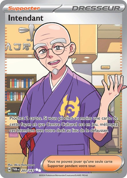 Carte Pokémon Intendant 203/167 TWM Mascarade Crépusculaire EV06 Neuf FR LorenZone