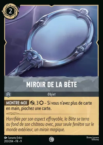Carte Lorcana - Disney Miroir de la Bête 203/204 Chapitre 09 Fabuleux FAB Neuf FR LorenZone