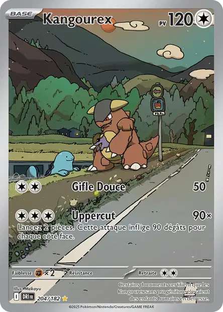 Carte Pokémon Kangourex 204/182 DRI Rivalités Destinées EV10 Neuf FR LorenZone