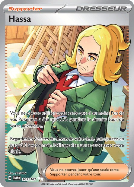 Carte Pokémon Hassa 205/167 TWM Mascarade Crépusculaire EV06 Neuf FR LorenZone