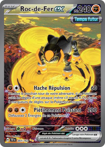 Carte Pokémon Roc-de-Fer EX 207/162 TEF Forces Temporelles EV05 Neuf FR LorenZone