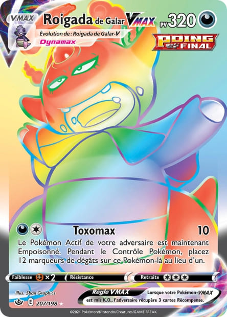 Carte Pokémon Roigada de Galar VMAX 207/198 CRE EB06 LorenZone