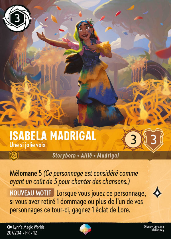 Carte Lorcana 207/204 Isabela Madrigal | LorenZone