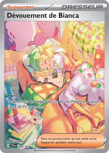 Carte Pokémon Dévouement de Bianca 209/162 TEF Forces Temporelles EV05 Neuf FR LorenZone