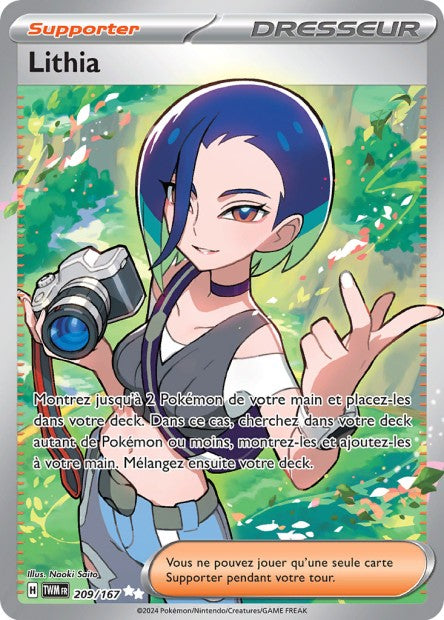 Carte Pokémon Lithia 209/167 TWM Mascarade Crépusculaire EV06 Neuf FR LorenZone