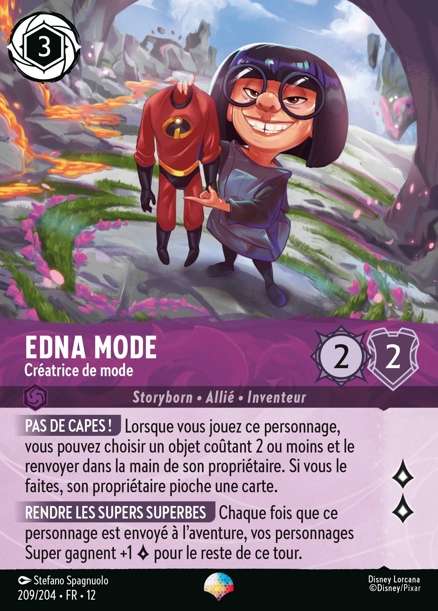 Carte Lorcana 209/204 Edna Mode | LorenZone
