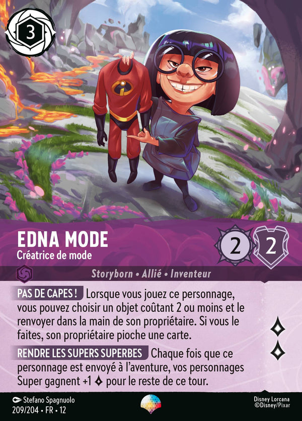 Carte Lorcana 209/204 Edna Mode | LorenZone