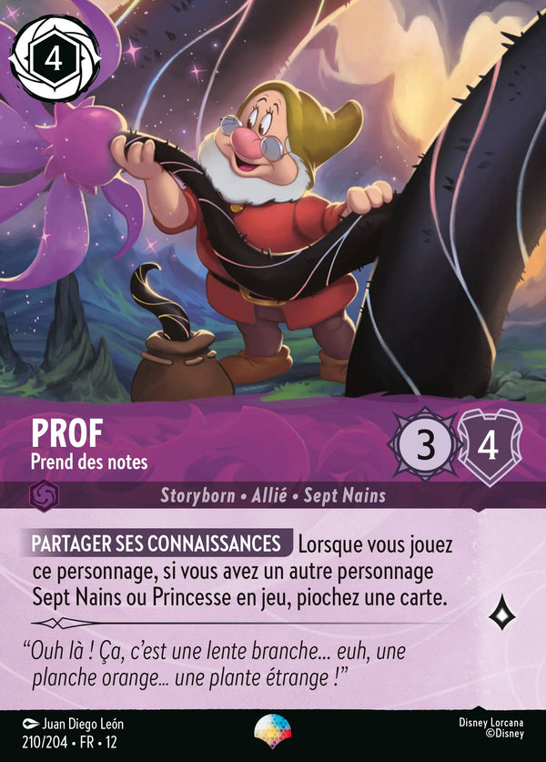 Carte Lorcana 210/204 Prof | LorenZone