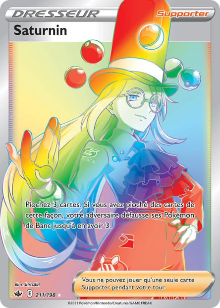 Carte Pokémon Saturnin 211/198 CRE EB06 LorenZone