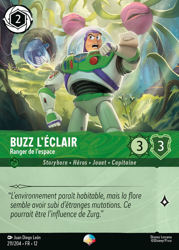 Carte Lorcana 211/204 Buzz l'Éclair | LorenZone