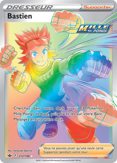 Carte Pokémon Bastien 212/198 CRE EB06 LorenZone