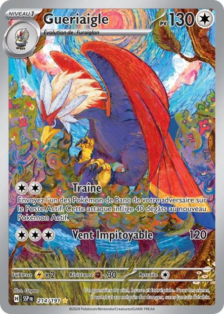Carte Pokémon Gueriaigle 214/191 SSP Étincelles Déferlantes EV08 Neuf FR LorenZone