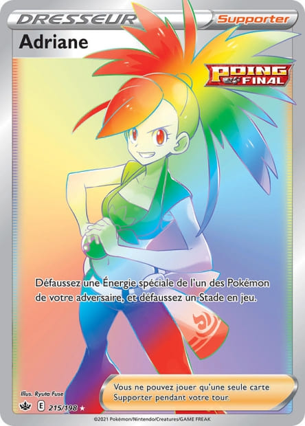 Carte Pokémon Adriane 215/198 CRE EB06 LorenZone