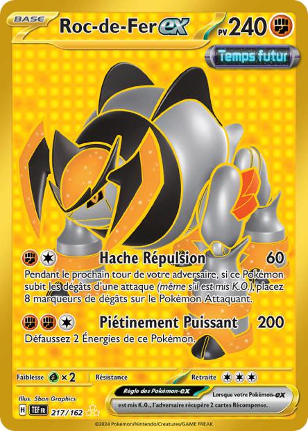 Carte Pokémon Roc-de-Fer EX 217/162 TEF Forces Temporelles EV05 Neuf FR LorenZone