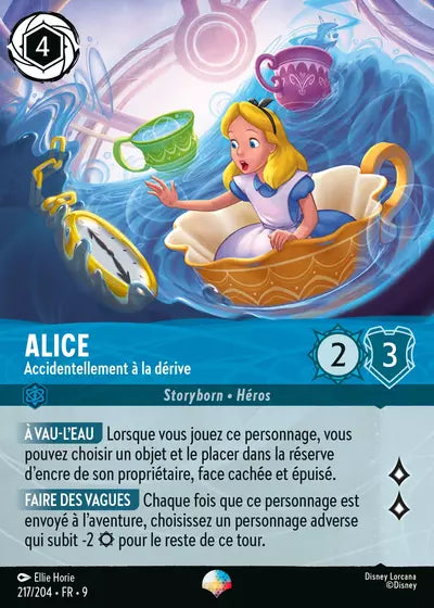Carte Lorcana - Disney Alice, Accidentellement à la dérive 217/204 Chapitre 09 Fabuleux FAB Neuf FR LorenZone