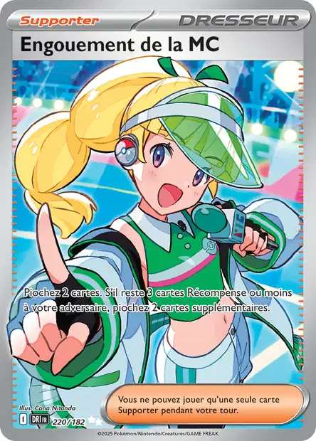 Carte Pokémon Engouement de la MC 220/182 DRI Rivalités Destinées EV10 Neuf FR LorenZone
