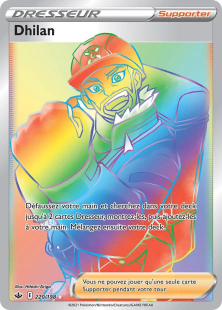 Carte Pokémon Dhilan 220/198 CRE EB06 LorenZone