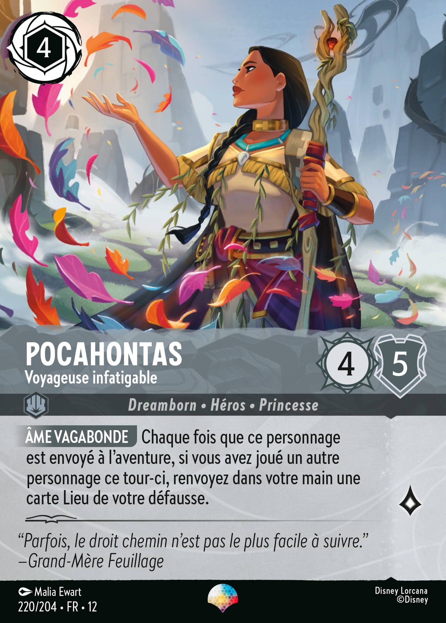 Carte Lorcana 220/204 Pocahontas | LorenZone
