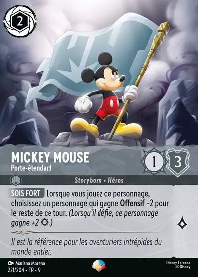 221/204 - Mickey Mouse, Porte - étendard - LorenZone - Pokémon