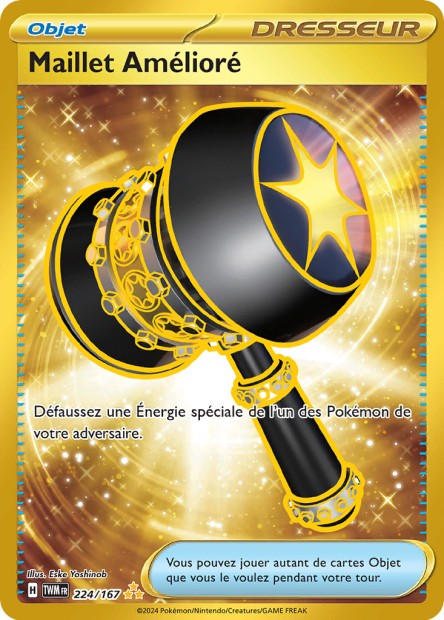 Carte Pokémon Maillet Amélioré 224/167 TWM Mascarade Crépusculaire EV06 Neuf FR LorenZone