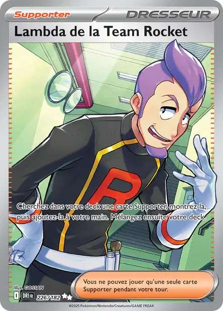 Carte Pokémon Lambda de la Team Rocket 226/182 DRI Rivalités Destinées EV10 Neuf FR LorenZone