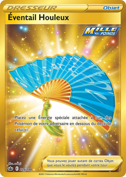 Carte Pokémon Éventail Houleux 226/198 CRE EB06 LorenZone