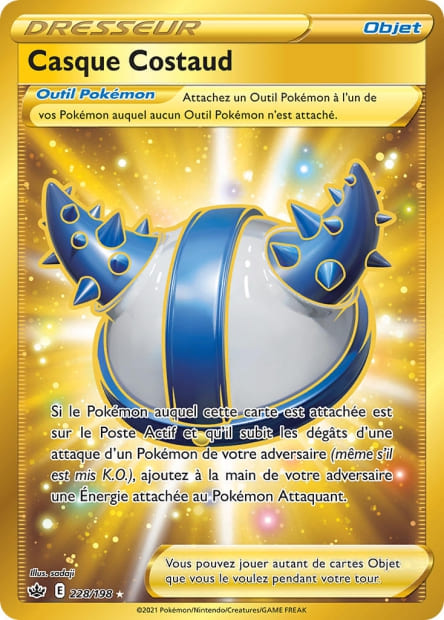 Carte Pokémon Casque Costaud 228/198 CRE EB06 LorenZone