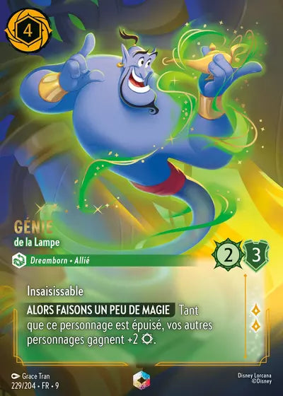 Carte Lorcana - Disney Génie, de la Lampe 229/204 Chapitre 09 Fabuleux FAB Neuf FR LorenZone