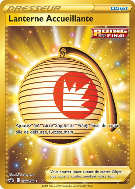 Carte Pokémon Lanterne Accueillante 230/198 CRE EB06 LorenZone