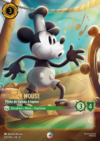 231/204 - Mickey Mouse, Pilote de bateau à vapeur - LorenZone - Pokémon