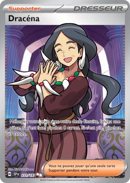 Carte Pokémon Dracéna 231/191 SSP Étincelles Déferlantes EV08 Neuf FR LorenZone