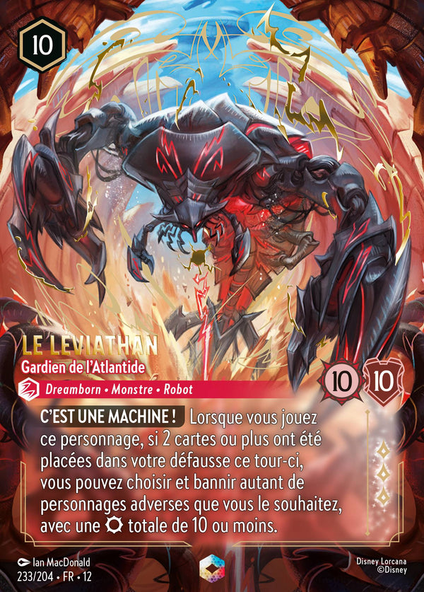 Carte Lorcana 233/204 Le Léviathan | LorenZone