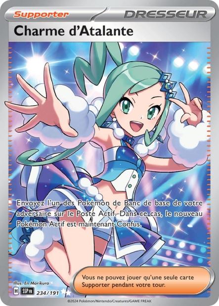 Carte Pokémon Charme d'Atalante 234/191 SSP Étincelles Déferlantes EV08 Neuf FR LorenZone