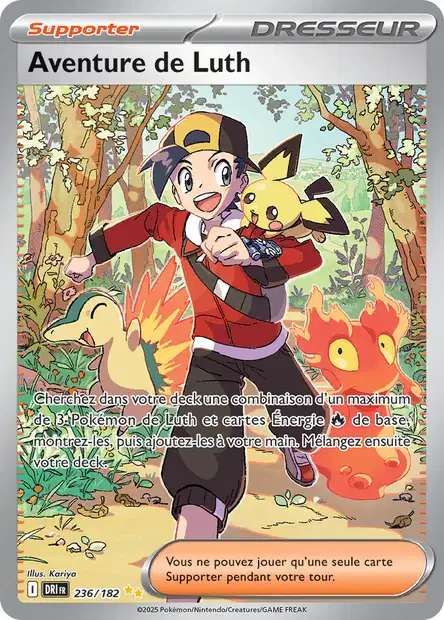 Carte Pokémon Aventure de Luth 236/182 DRI Rivalités Destinées EV10 Neuf FR LorenZone