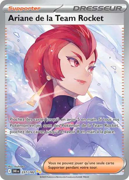 Carte Pokémon Ariane de la Team Rocket 237/182 DRI Rivalités Destinées EV10 Neuf FR LorenZone