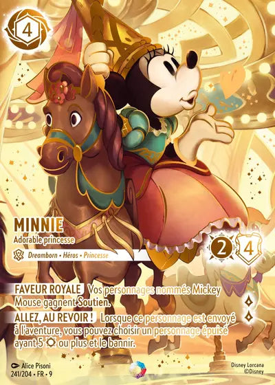 Carte Lorcana - Disney Minnie, Adorable princesse 241/204 Chapitre 09 Fabuleux FAB Neuf FR LorenZone