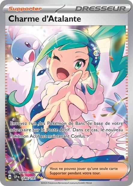 Carte Pokémon Charme d'Atalante 246/191 SSP Étincelles Déferlantes EV08 Neuf FR LorenZone